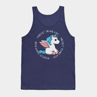 Protect Trans Kids Unicorn Tank Top